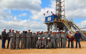 Independence Contract Drilling (ICD) hosted a rig tour for 23 students from the Texas A&M University IADC Student Chapter. The rig, ICD ShaleDriller 211, was drilling in the Austin Chalk just west of Columbus, Texas, for GeoSouthern Energy Corp. “Special thanks to Master Rig International for cooking at the last minute, and to our customer GeoSouthern Energy Corp,” remarked ICD VP-Business Development Chris K Menefee. 